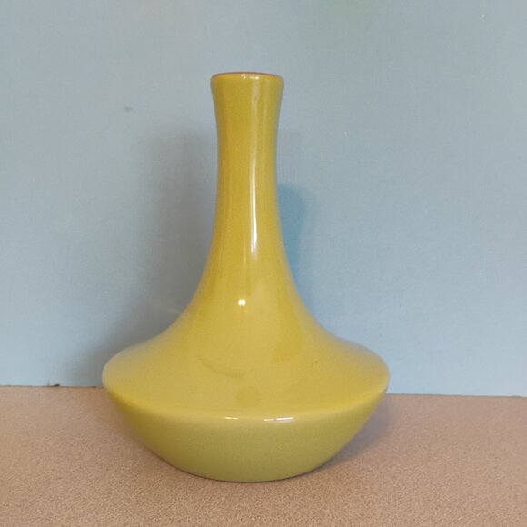 Baum Bros Style Eyes Celadon Green Genie Vase  MCM - Picture 1 of 4